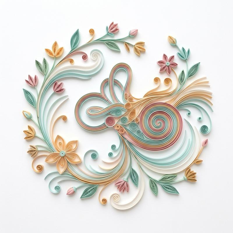 Inner Ear Cochlear Spiral & Temporal Dendritic Arborization in Frameless Paper Filigree