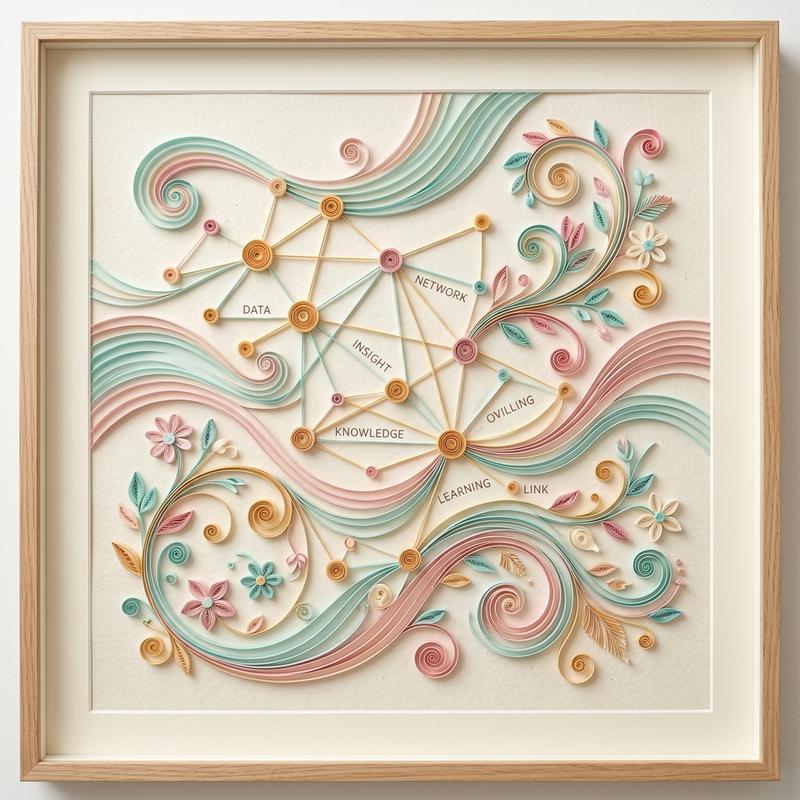 NSF Open Knowledge Network Polyhedral Quilling Art