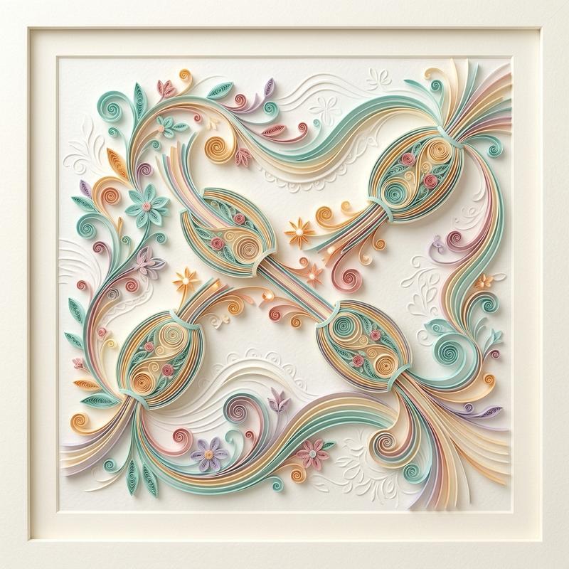 MS Axonal Myelin Sheath Quilling Art
