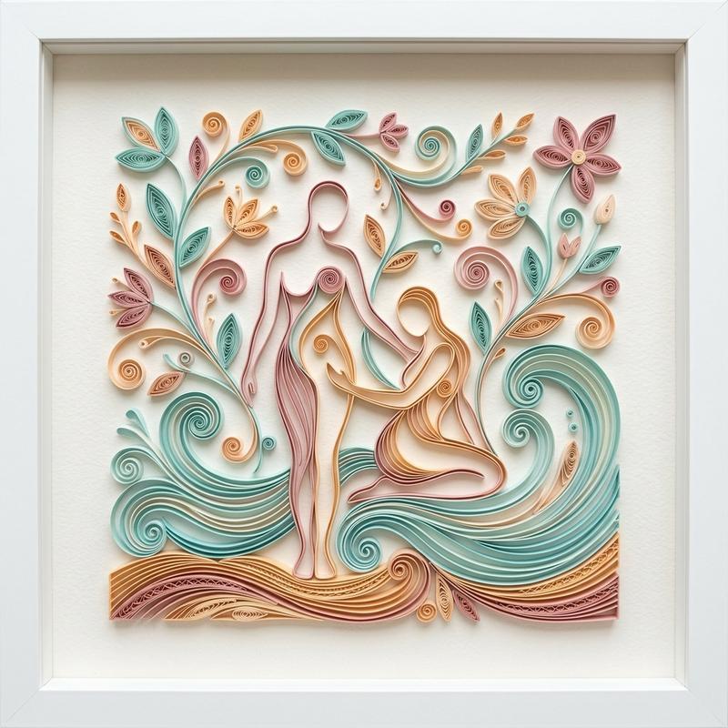 Visceral Gut-Heart-Brain Interoceptive Somatic Axis in Frameless Terracotta Paper Quilling